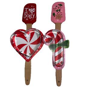 x2 Dolly Parton Dollar General Silicone Spatula Metal Cookie Cutter Set Of 2 NEW